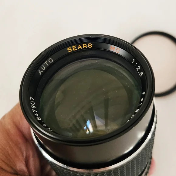 SEARS MC 135mm F2.8 Auto Lens for Canon Camera W/ Skylight cover From Japan